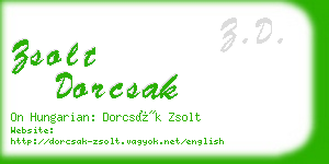 zsolt dorcsak business card